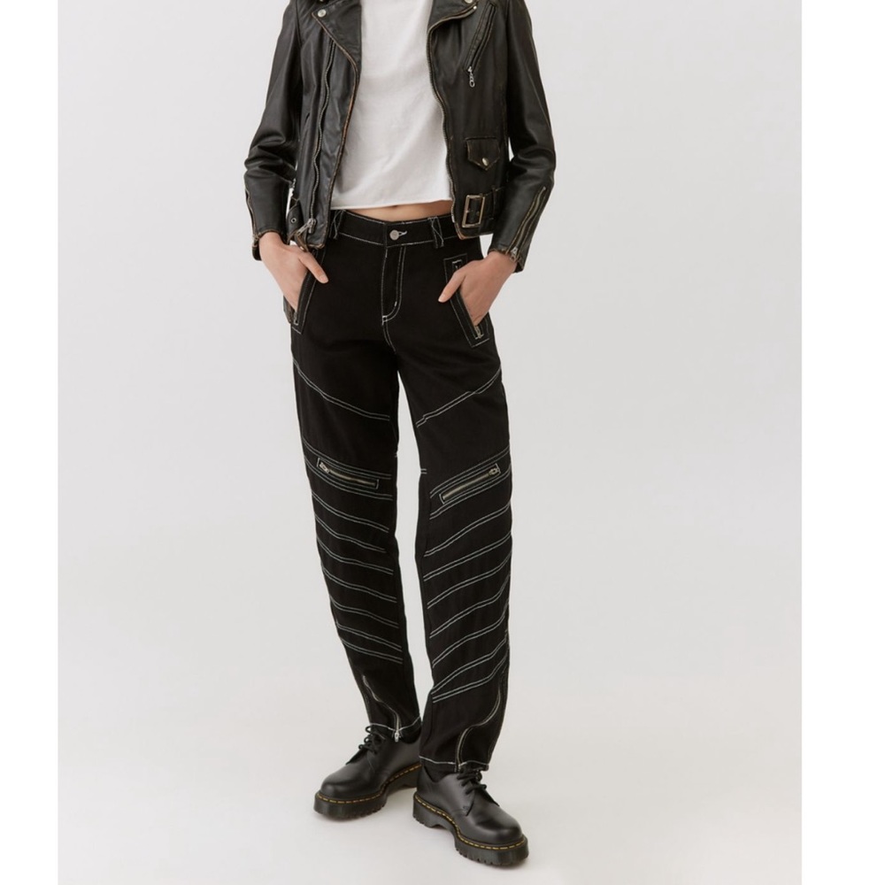NWT UO 90s Zipper Jeans - Punk Goth Moto